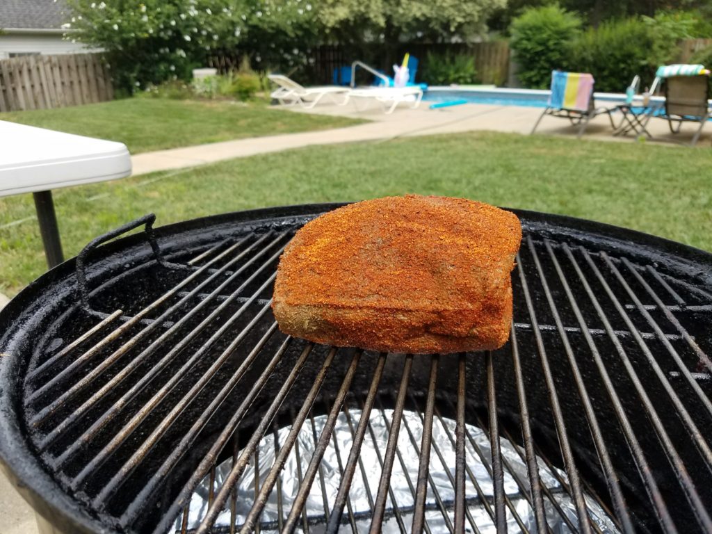 Eye round on the smoker at 225 degrees