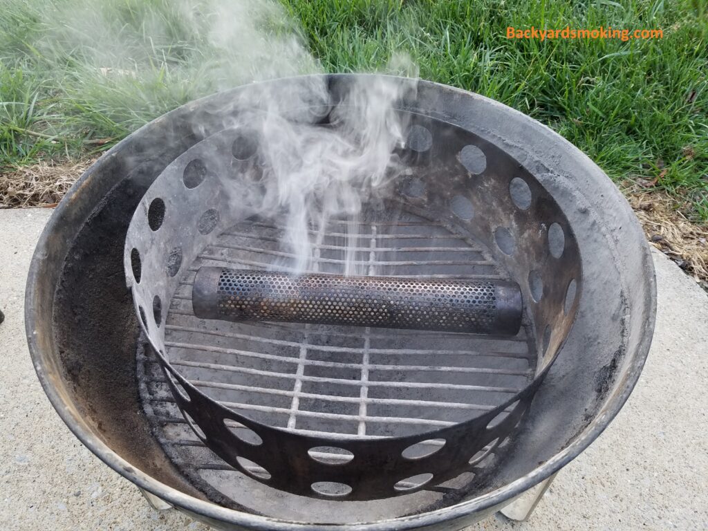smoking tube in the bottom of WSM