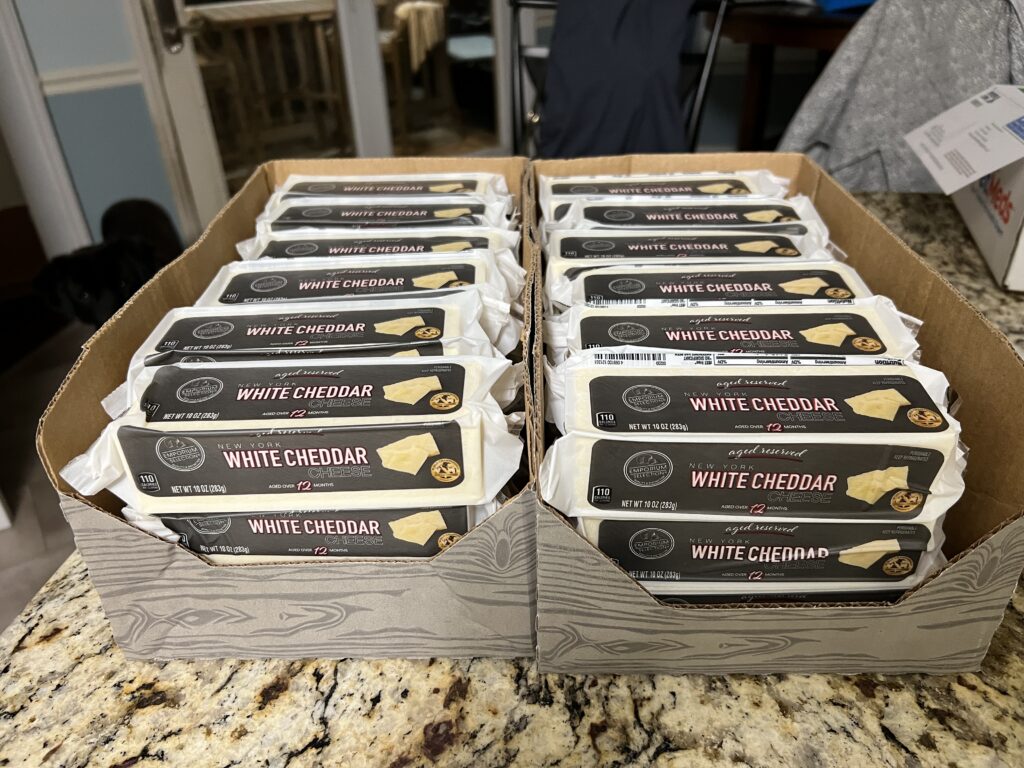 Emporium Selection New York white cheddar before cold smoking